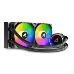 Cooler Sharkoon S80 RGB 2 Lüfter schwarz AiO-Wasserkühlung