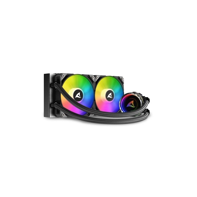 Cooler Sharkoon S80 RGB 2 Lüfter schwarz AiO-Wasserkühlung