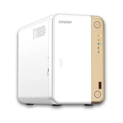 NAS Server QNAP TS-262-4G Tower - Intel® Celeron® - N4505 - Gold - Weiß