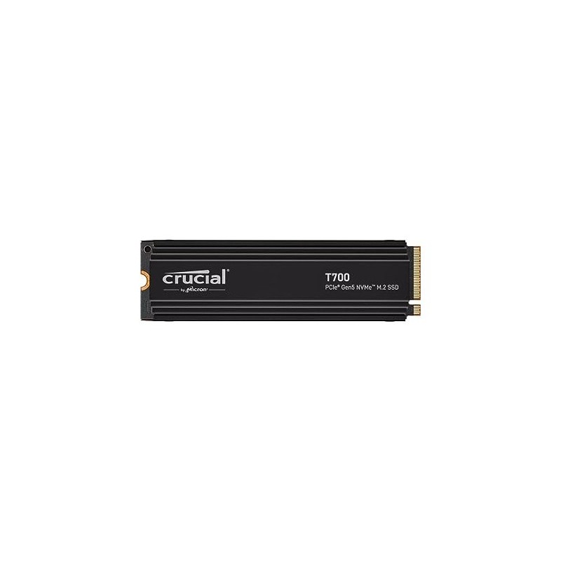 SSD Crucial 4TB T700 CT4000T700SSD5 PCIe M.2 NVME Gen5 Heatsink