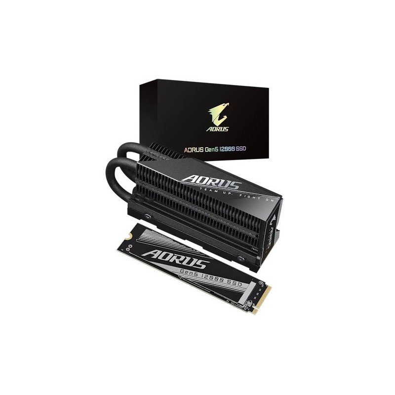 SSD GIGABYTE AORUS Gen5 12000 1TB M.2 PCIe AG512K1TB PCIe 5.0x4 NVME