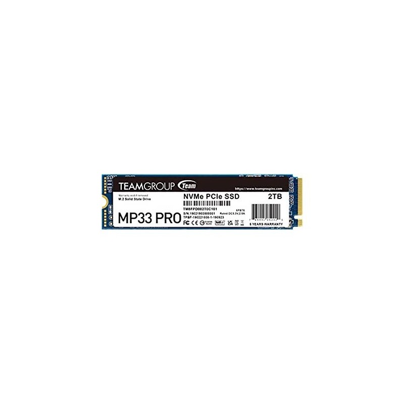 SSD Teamgroup 2TB MP33 PRO PCIe M.2 TM8FPD002T0C101 PCIe 3.0 x4 NVME