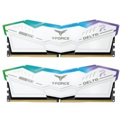 DDR5 32GB KIT 2x16GB PC 6000 Team T-Force Delta RGB FF4D532G6000HC38ADC01 weiß