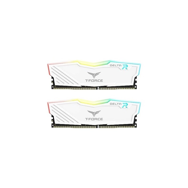 DDR4 32GB KIT 2x16GB PC 3600 Team T-Force Delta RGB TF4D432G3600HC18JDC01 white