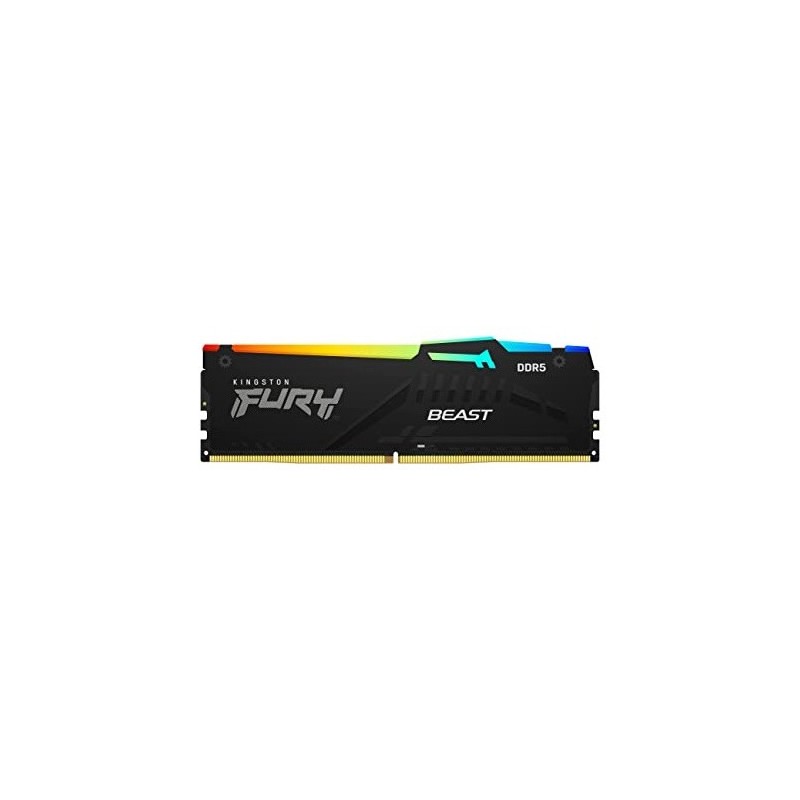 DDR5 16GB KIT 2x8GB PC 5200 Kingston FURY Beast RGB KF552C40BBAK2-16