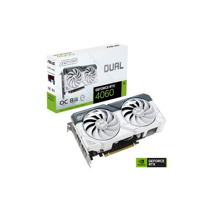 VGA Asus GeForce® RTX 4060 8GB DUAL OC White