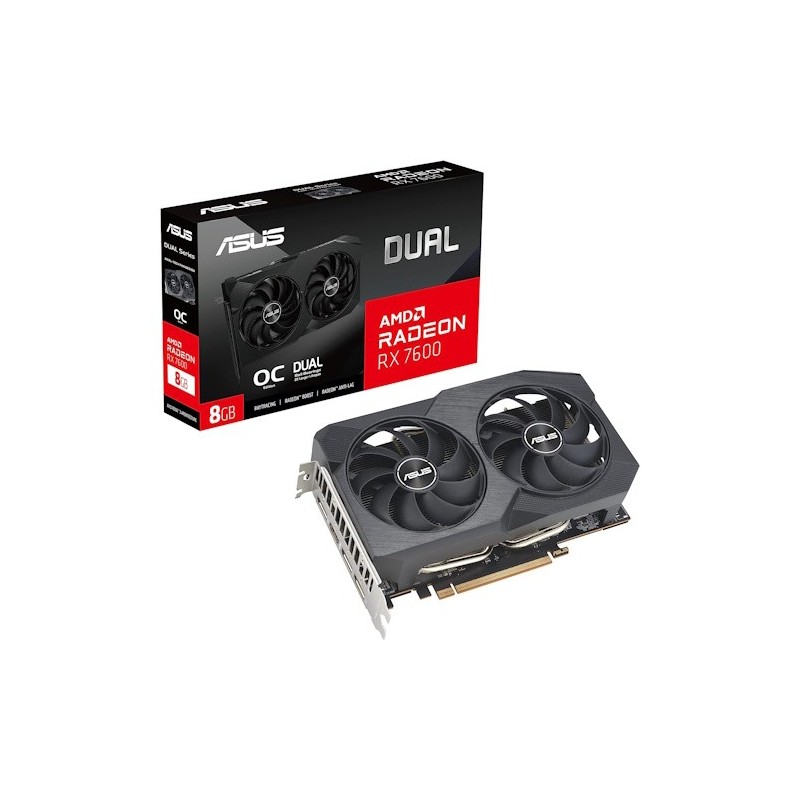 VGA Asus Radeon RX 7600 8GB Dual OC V2