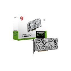 VGA MSI GeForce® RTX 4070 12GB Ventus 2X WHITE OC