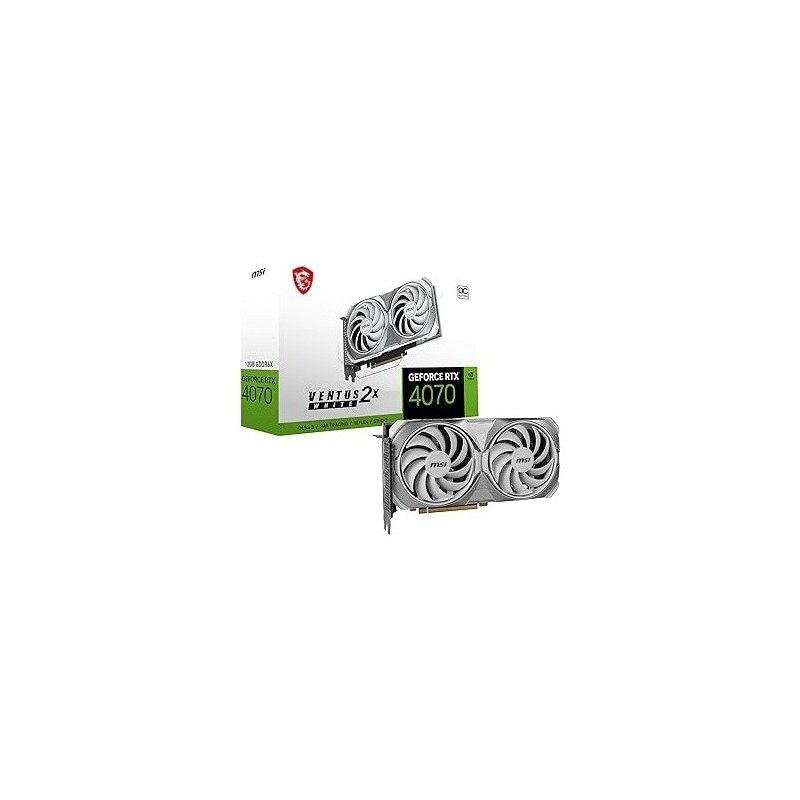 VGA MSI GeForce® RTX 4070 12GB Ventus 2X WHITE OC