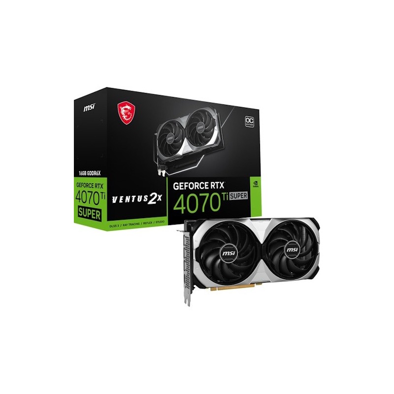 VGA MSI GeForce® RTX 4070 TI SUPER 16GB Ventus 2X OC