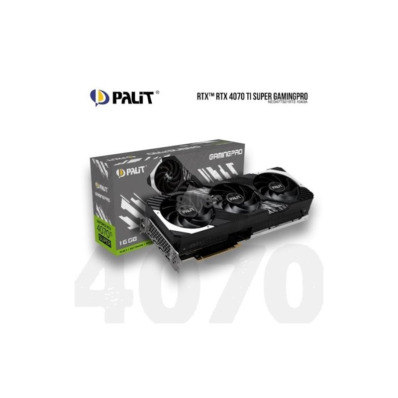 VGA Palit GeForce® RTX 4070 Ti Super 16GB Gaming Pro