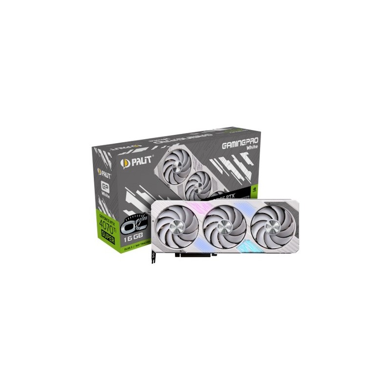 VGA Palit GeForce® RTX 4070 Ti Super 16GB Gaming Pro White OC