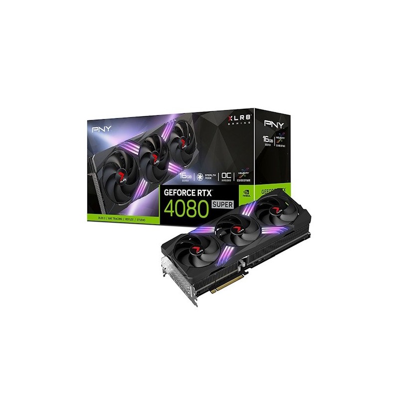 VGA PNY GeForce® RTX 4080 Super 16GB Verto EPIC-X RGB Triple Fan OC