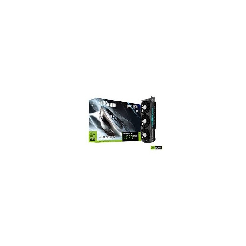 VGA ZOTAC GeForce® RTX 4070 SUPER 12GB Trinity OC Black Edition